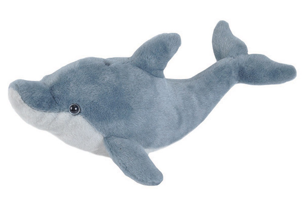 Wild Republic - Delfino Cuddlekins Peluche Morbido e Realistico 30 cm, Imbottitura Ecologica
