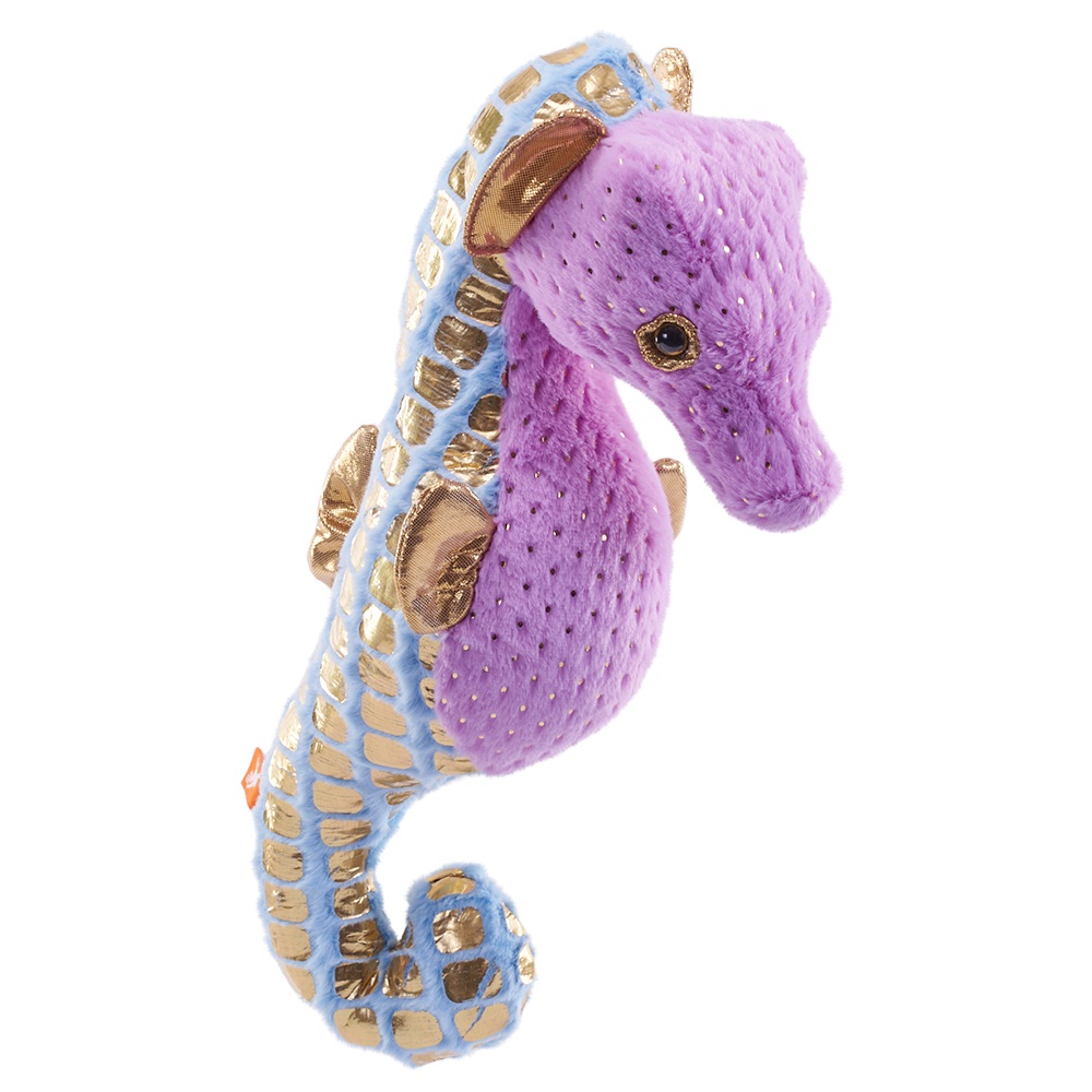 Wild Republic Foilkins Cavalluccio Marino Viola - Animale di Peluche 30 cm con Riempimento Riciclato