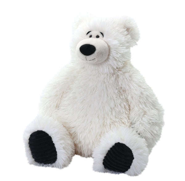 Wild Republic Snuggleluvs Orso Polare - Peluche con Peso, 38 cm, Imbottitura Ecologica in Bottiglie Riciclate