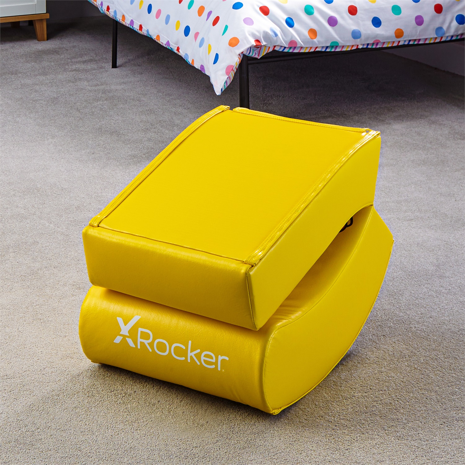X Rocker Video Rocker - Sedia da gioco Yoshi per console, Verde e Giallo, Ecopelle, Universale, max 150kg