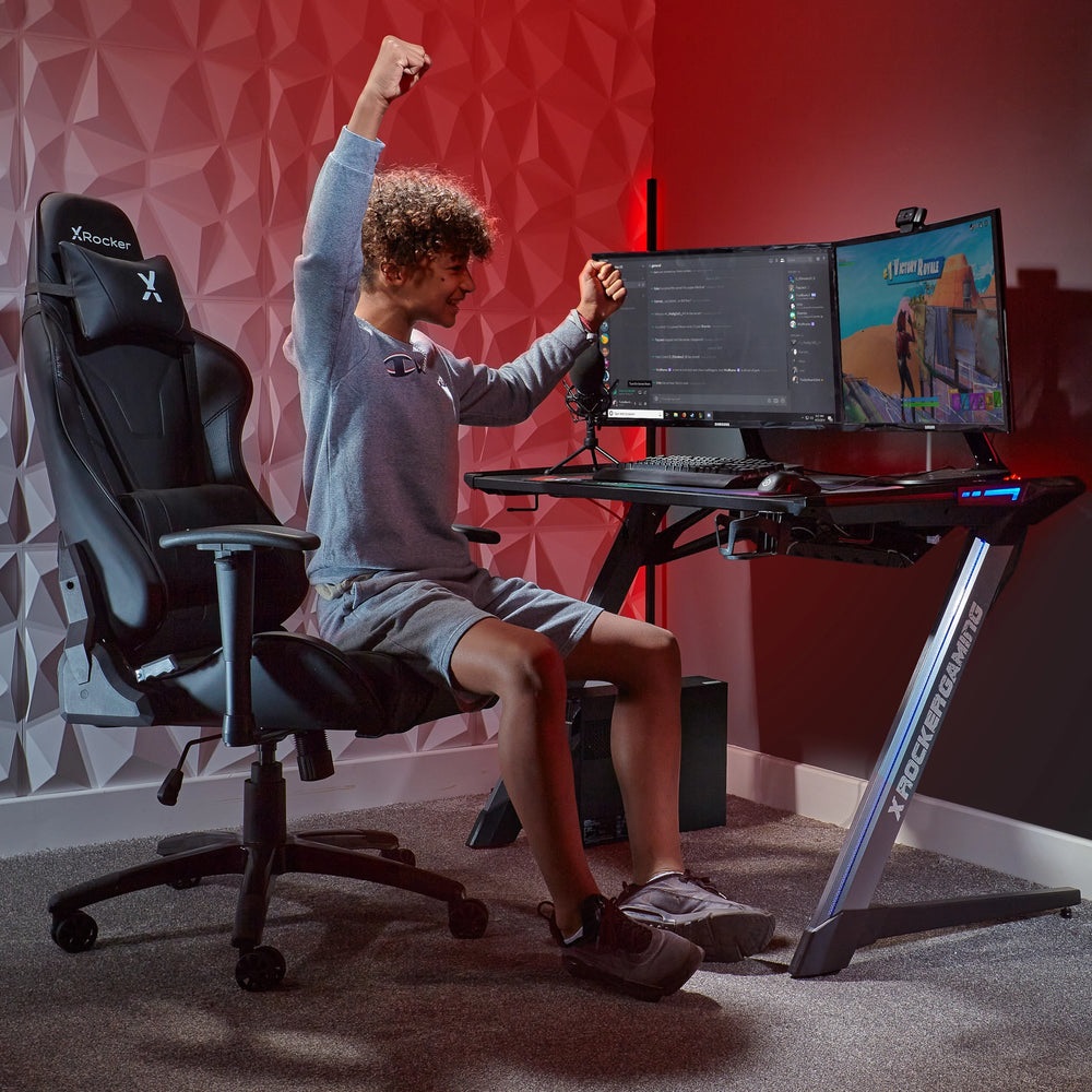 X Rocker Sedia Gaming Ergonomica 2021032 - Fino a 100 kg, Adattabile per Comfort Ottimale