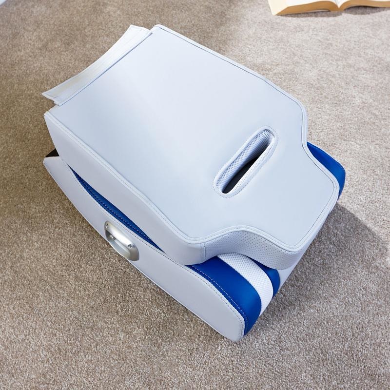 X Rocker Shadow 2.0 - Sedia Gaming con Altoparlanti, Sedile e Schienale Imbottiti, Blu e Bianco