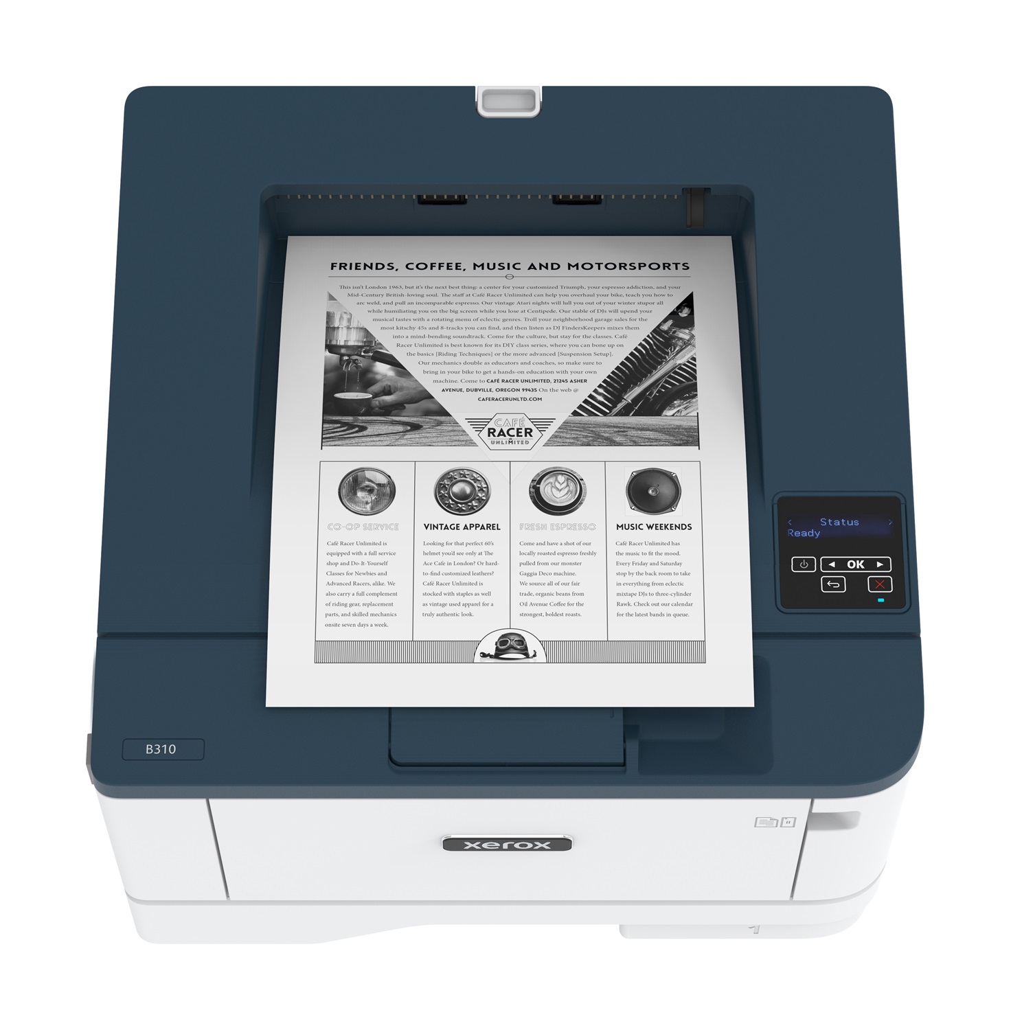 Xerox B310 Stampante Laser A4 Monocromatica 40 ppm Fronte/Retro Wireless, 2 Vassoi, Capacità 350 Fogli, Risoluzione 600 x 600 DPI
