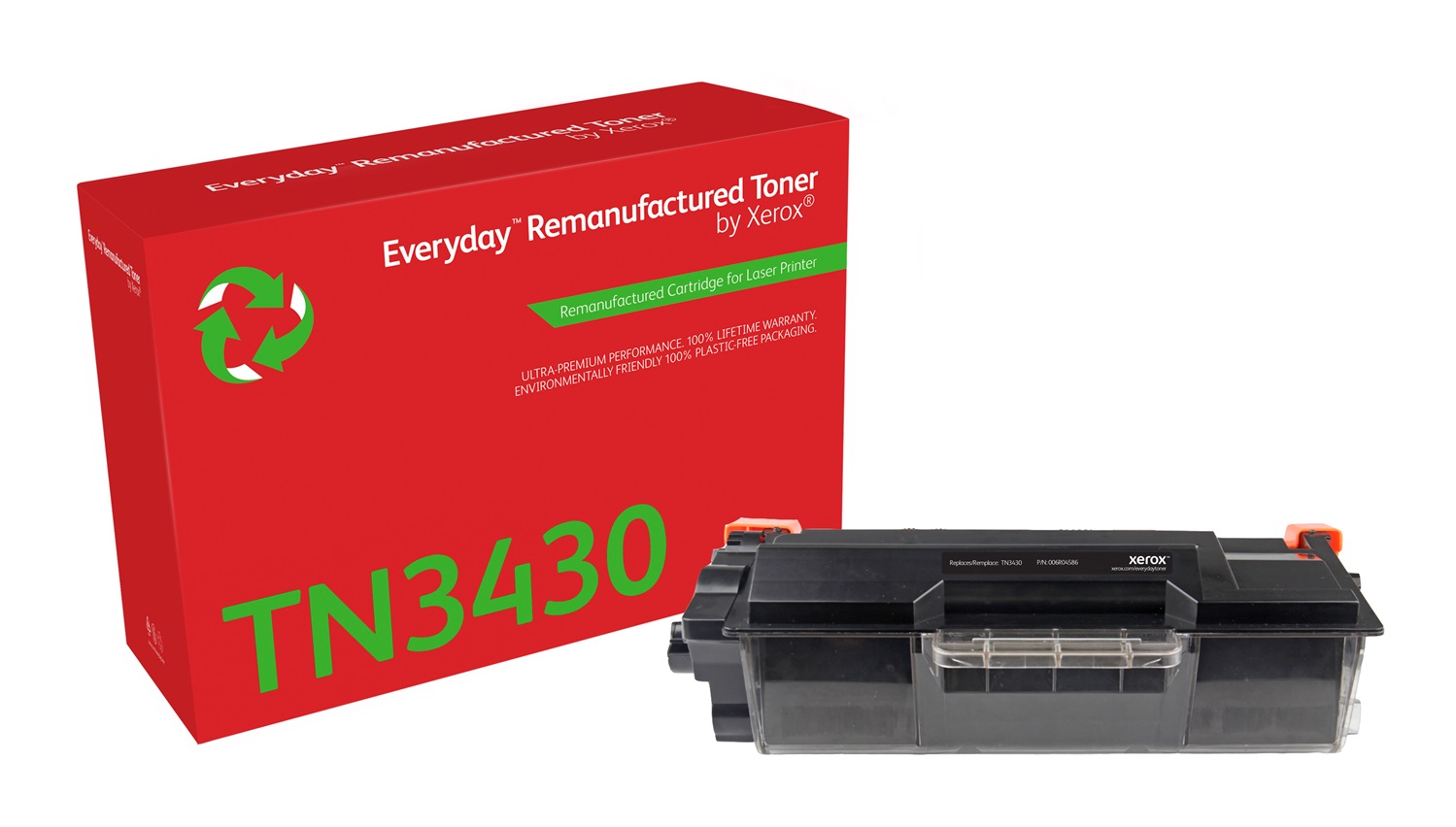 Xerox Everyday Toner Rigenerato Compatibile con Brother TN-3430, Capacità Standard, 3000 Pagine, Nero, 1 pz