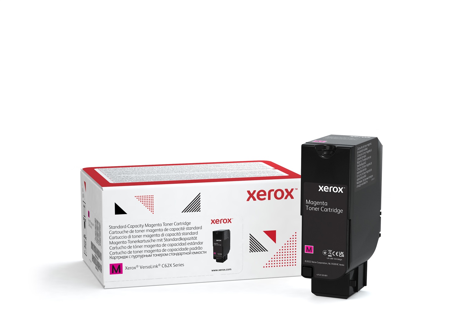 Xerox Cartuccia Toner Magenta Standard Capacità 6000 Pagine per Stampante a Colori VersaLink C620/C625 (006R04618)