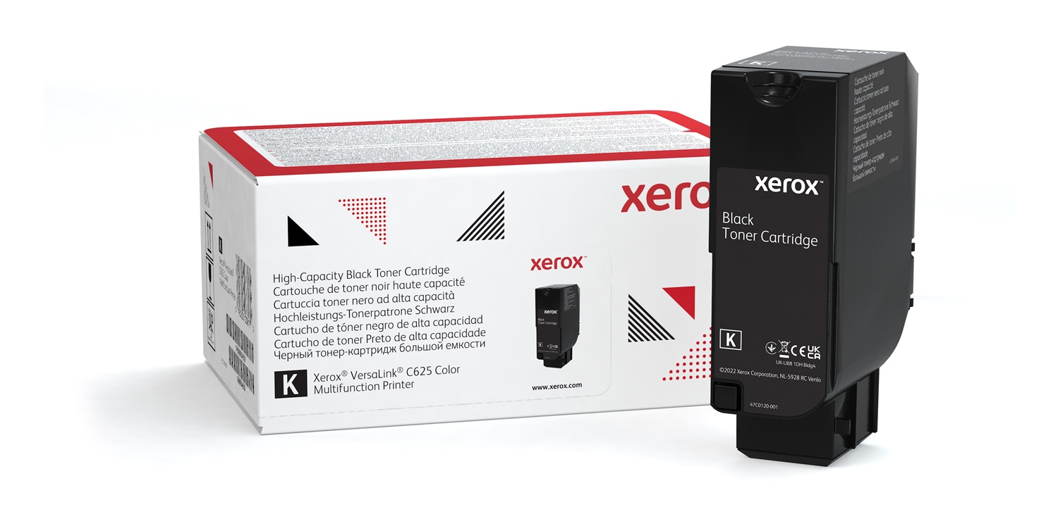 Xerox Cartuccia Toner Nero Alta Capacità 25000 Pagine per Stampante Multifunzionale a Colori VersaLink C625 (006R04636)