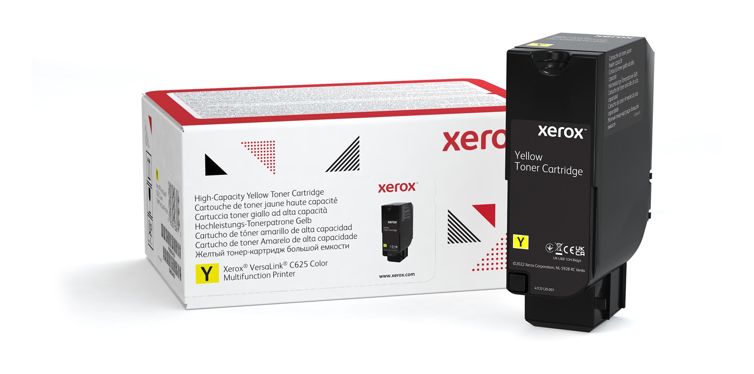 Xerox Cartuccia Toner Giallo High Capacity 16000 Pagine per Stampante Multifunzionale a Colori VersaLink C625 (006R04639)