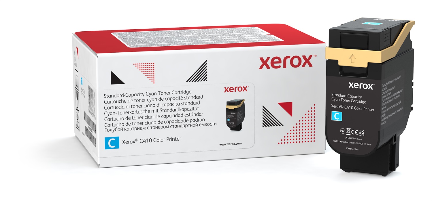 Xerox Cartuccia Toner Ciano Standard 2000 Pagine per Stampante C410 e Multifunzione VersaLink C415 (006R04678)