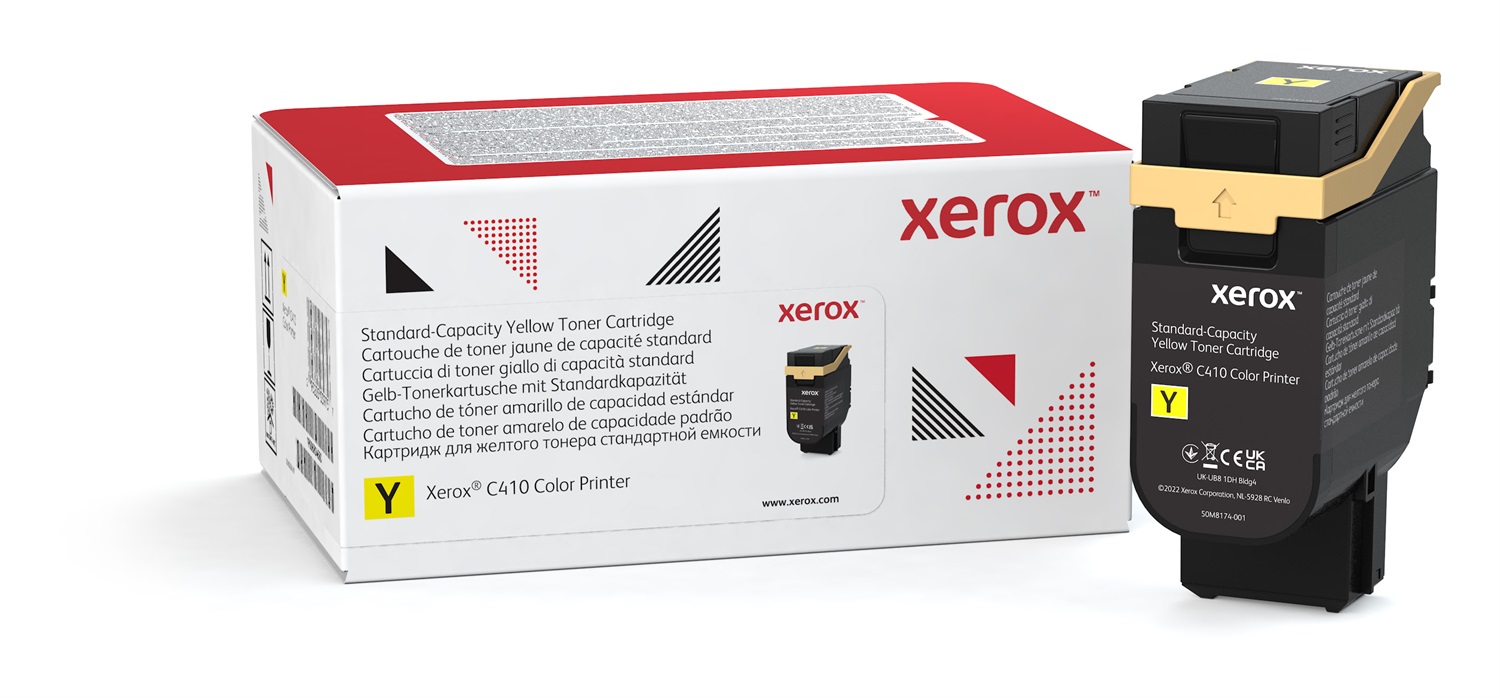 Xerox Cartuccia Toner Giallo Standard Capacità 2000 Pagine per Stampante a Colori C410 e Multifunzione VersaLink C415 (006R04680)