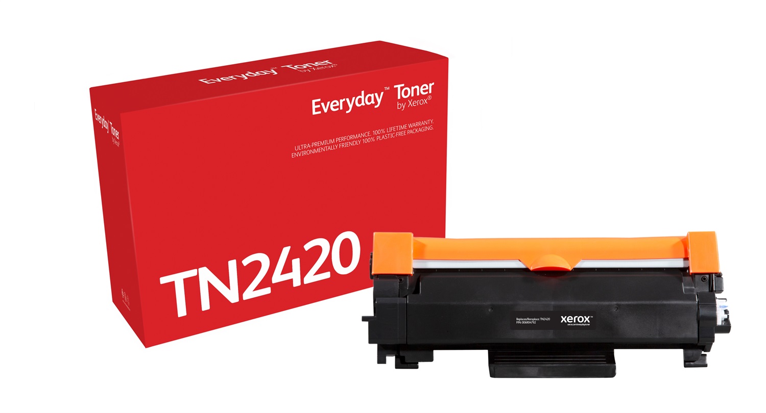 Xerox Everyday Toner Mono Compatibile con Brother TN2420, Alta Capacità, 006R04792, Fino a 3.000 Pagine