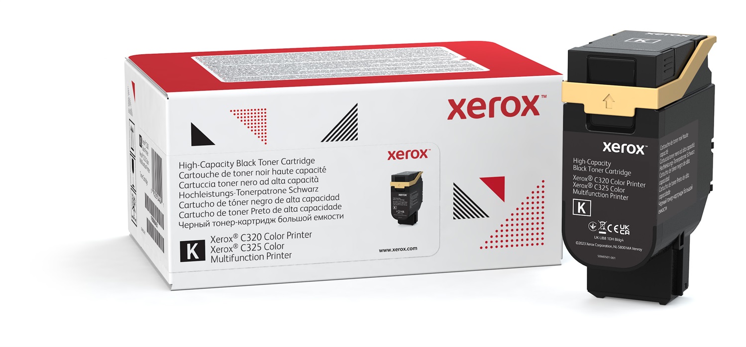Xerox Cartuccia toner Nero High Capacity 8000 Pagine per Stampante a colori C320 e Multifunzione C325 - 006R04831