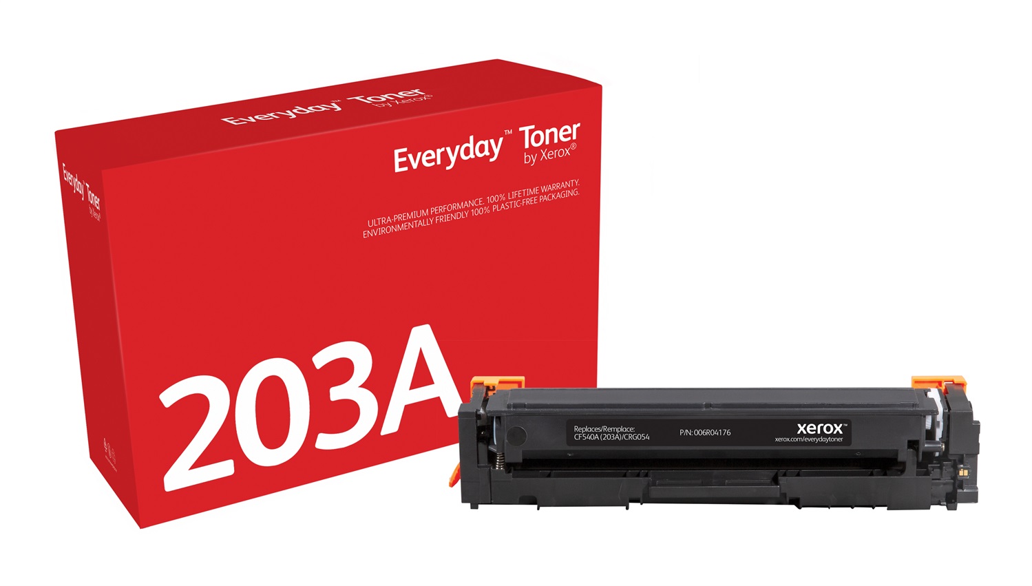Xerox Everyday Toner Nero CF540A/CRG-054BK compatibile con HP 203A, Capacità 1400 pagine