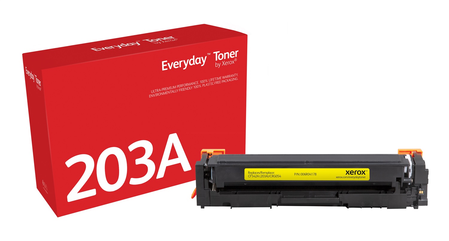 Xerox Everyday Toner Giallo CF542A/CRG-054Y compatibile con HP 203A - Capacità 1300 pagine