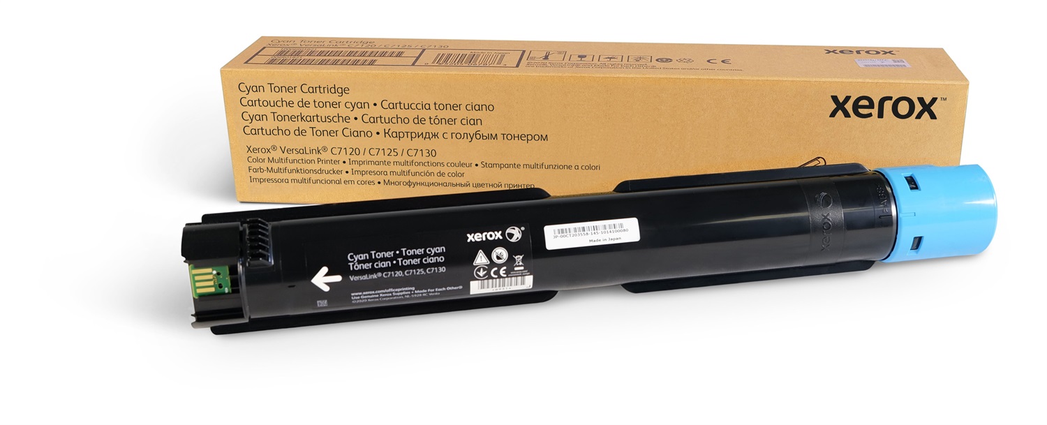 Xerox 006R01825 Cartuccia Toner Originale Ciano - 18000 Pagine, Compatibile con VersaLink C7120/7125/7130