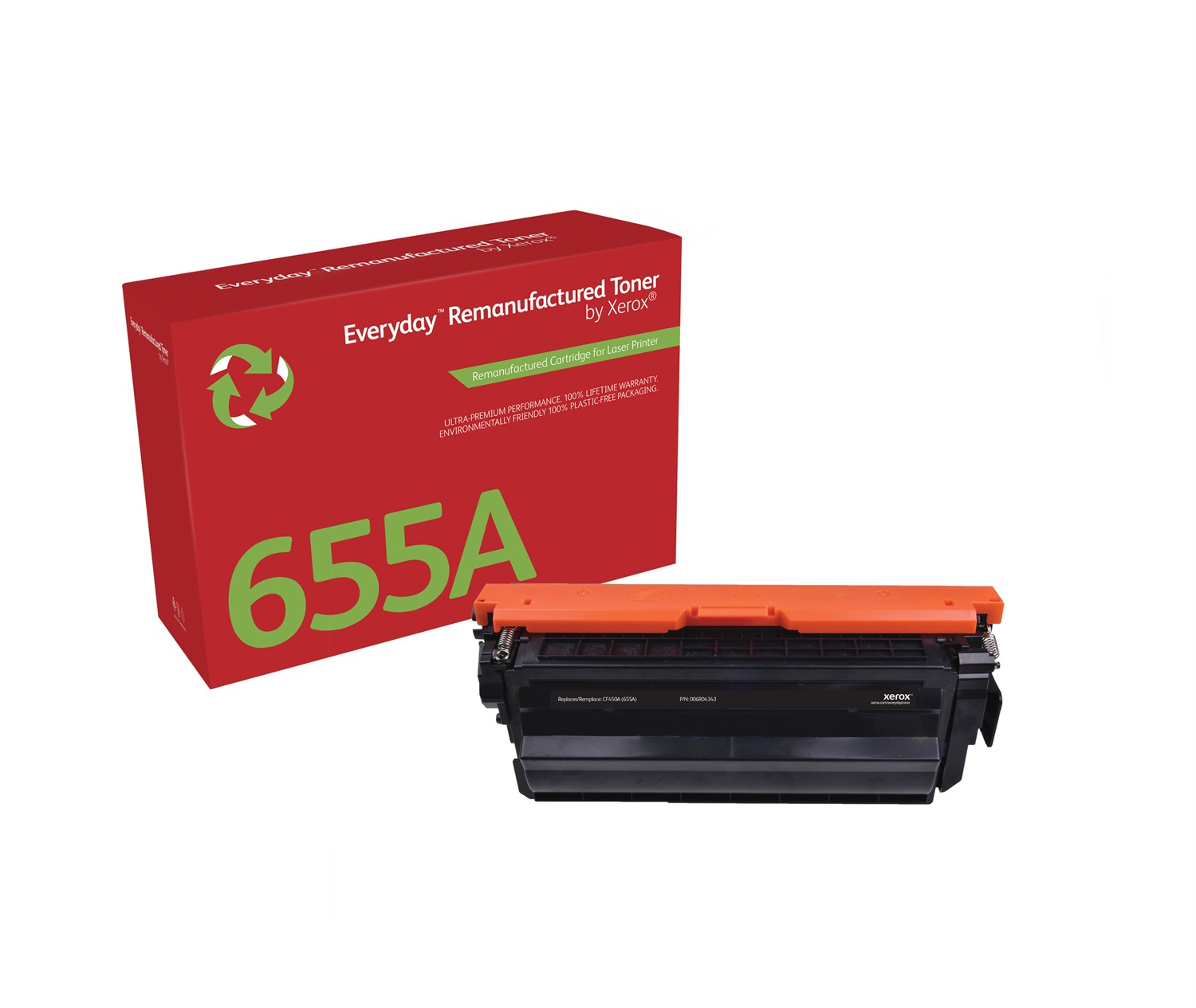 Xerox Everyday™ Toner Rigenerato Nero Compatibile con HP 655A (CF450A) - Capacità 12500 Pagine