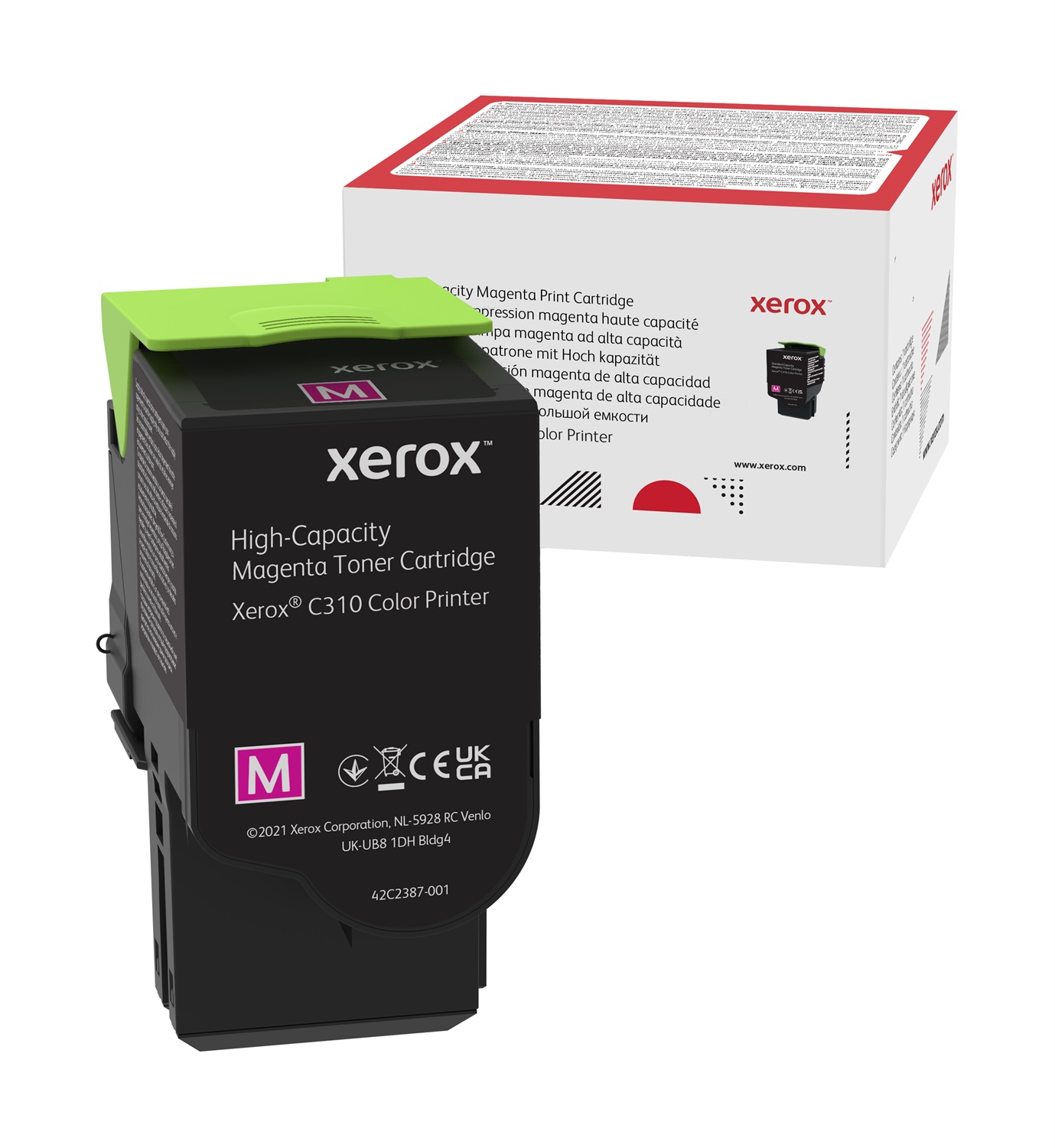 Xerox Cartuccia Toner Magenta Alta Capacità 5500 Pagine per Stampante a Colori C310/C315 (006R04366)