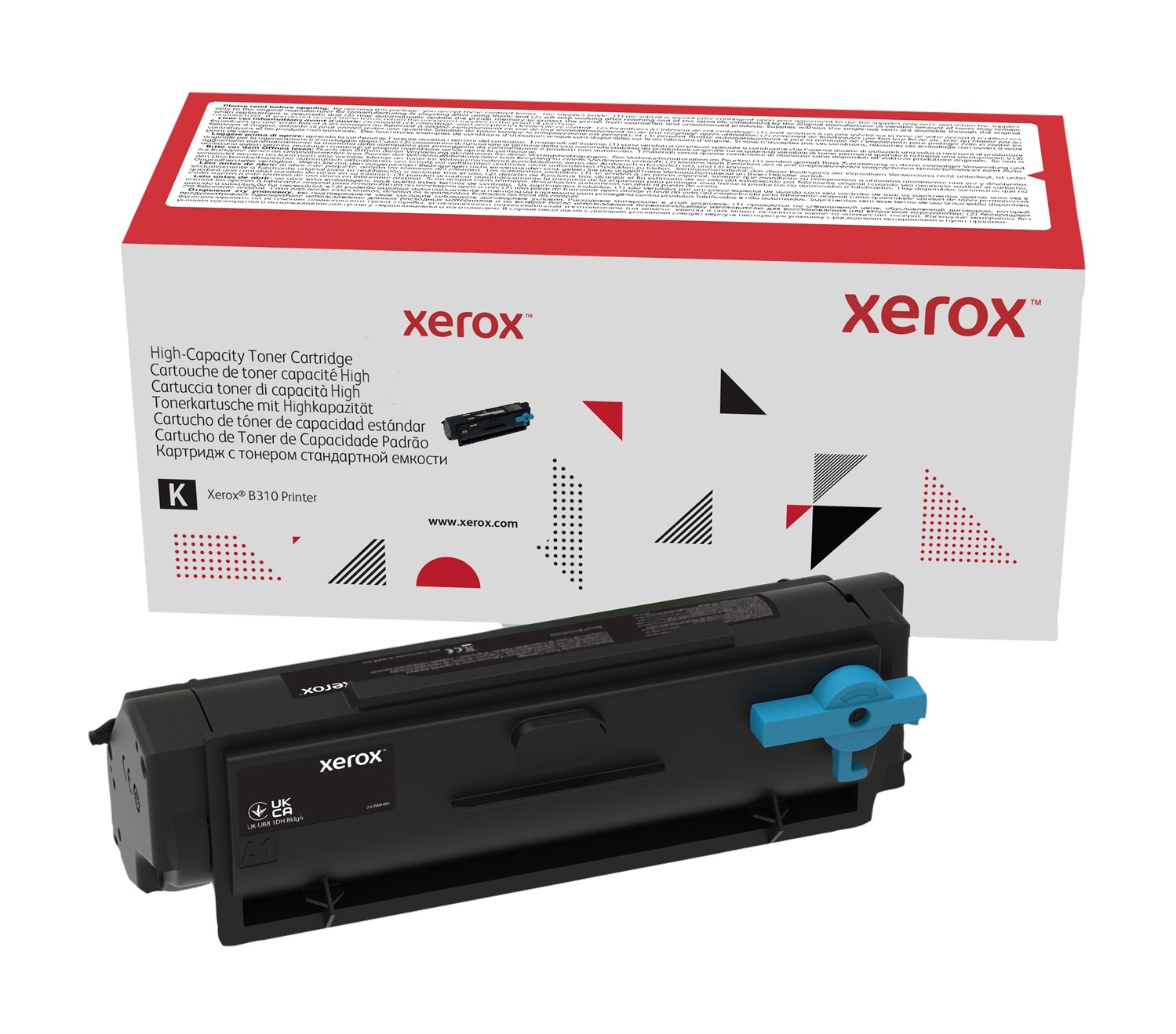 Xerox Cartuccia Toner Nero High Capacity 8000 Pagine per Stampante B310, B305, B315 (006R04377)