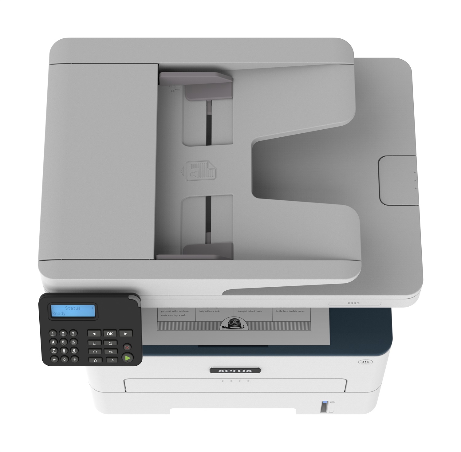 Xerox B225 Stampante Multifunzione Laser A4 34 ppm Copia/Stampa/Scansione Fronte/Retro Wireless con ADF e 2 Vassoi