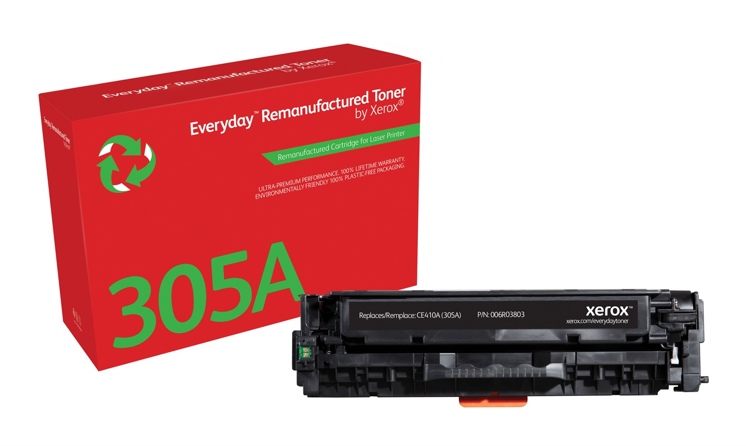 Xerox Everyday Toner Nero compatibile con HP 305A (CE410A) - Capacità 2200 pagine, 1 pz, Garanzia a vita