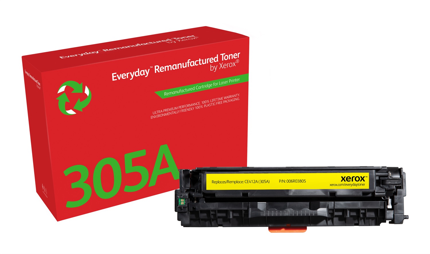 Xerox Everyday Toner Giallo compatibile con HP 305A (CE412A) - Capacità 2600 pagine, 1 pz