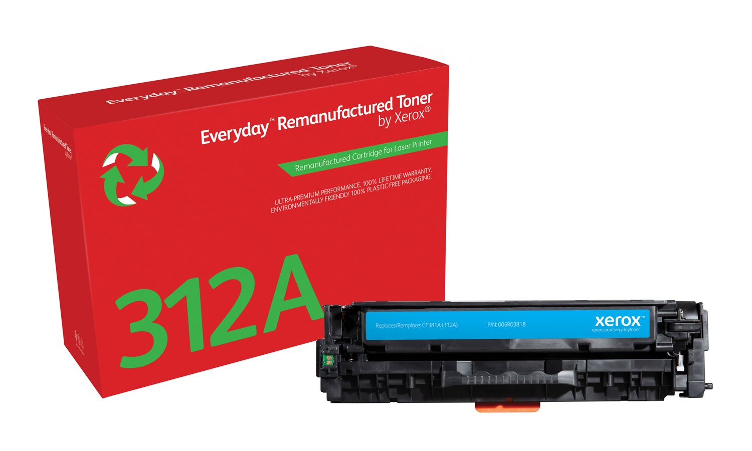 Xerox Everyday Toner Ciano compatibile con HP 312A (CF381A) - Capacità 2700 pagine, 1 pz