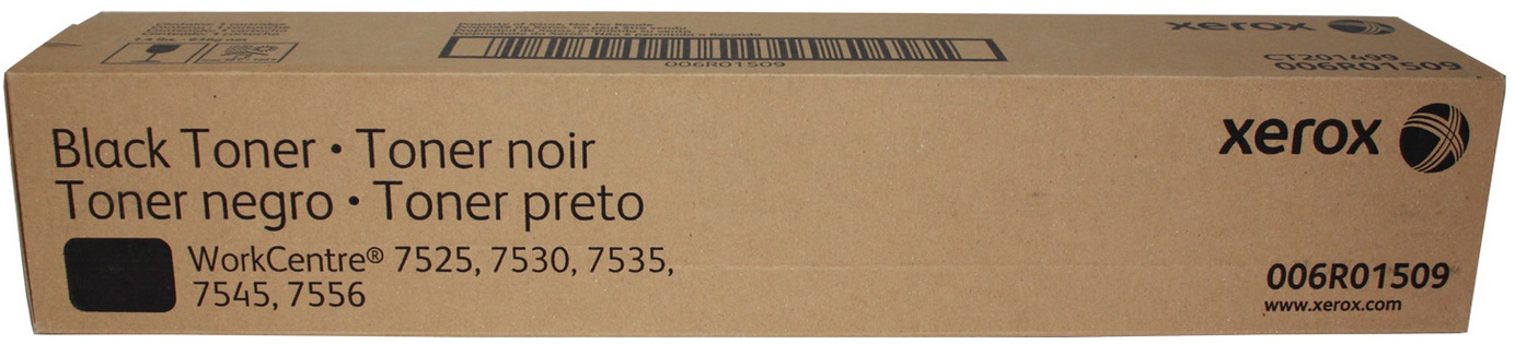 Xerox 006R01509 Cartuccia Toner Originale Nero - 2500 Pagine per WorkCentre 7525/7530/7535/7545/7556