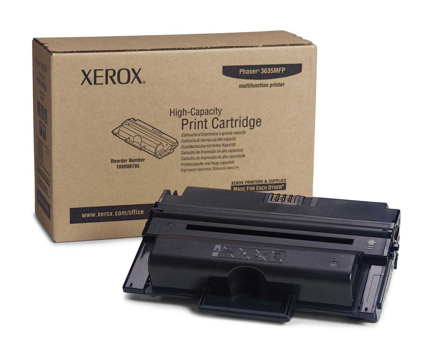 Xerox Cartuccia toner Nero Alta Capacità per Phaser 3635MFP - 108R00795 (Fino a 10.000 pagine)