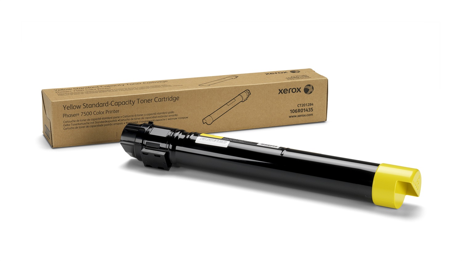 Xerox Cartuccia Toner Giallo 106R01435 - Capacità Standard 9600 Pagine per Phaser 7500 e Modelli Compatibili