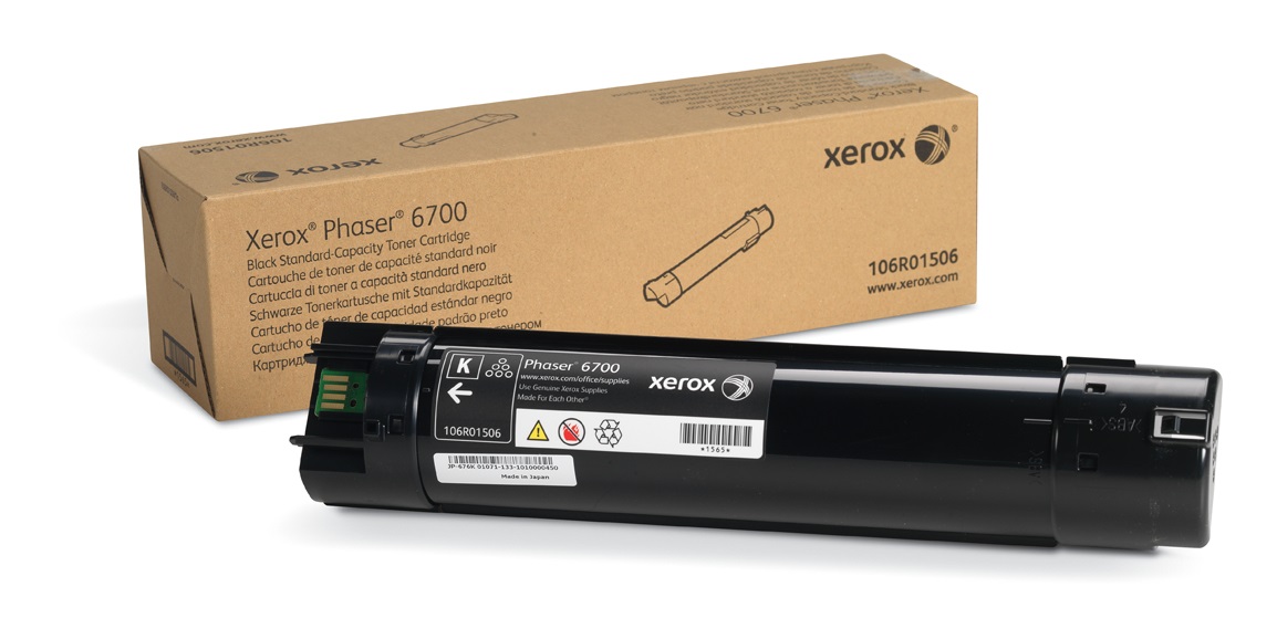 Xerox Toner Nero Originale 106R01506 per Phaser 6700 - Capacità Standard 7.100 Pagine