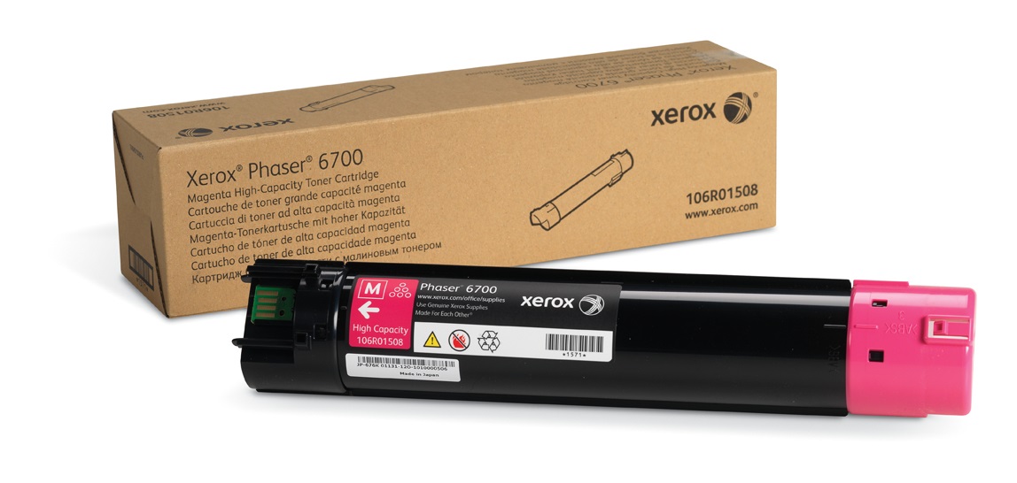 Xerox Cartuccia toner Magenta Alta Capacità 12.000 Pagine per Phaser 6700 (106R01508)