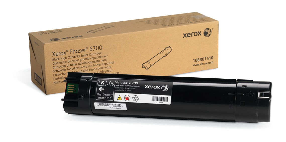 Xerox Cartuccia toner Nero Alta Capacità 18.000 Pagine per Phaser 6700 (106R01510)