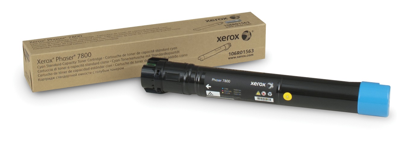 Xerox Cartuccia Toner Ciano 106R01563 - Capacità Standard 6000 Pagine per Phaser® 7800