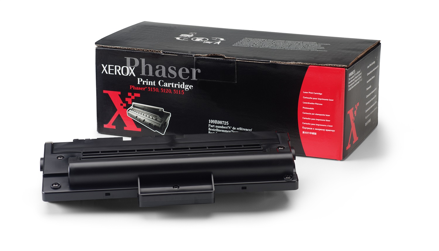 Xerox Toner Originale 109R00725 Nero per Phaser 3130 - 3000 Pagine
