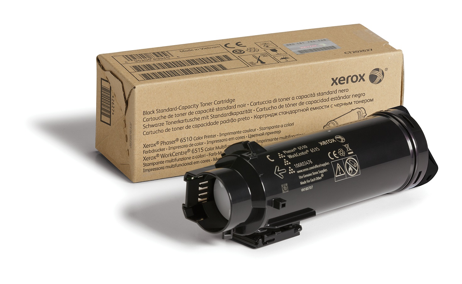 Xerox Cartuccia Toner Nero Originale 106R03476 - Capacità Standard 2500 Pagine per Phaser 6510 e WorkCentre 6515