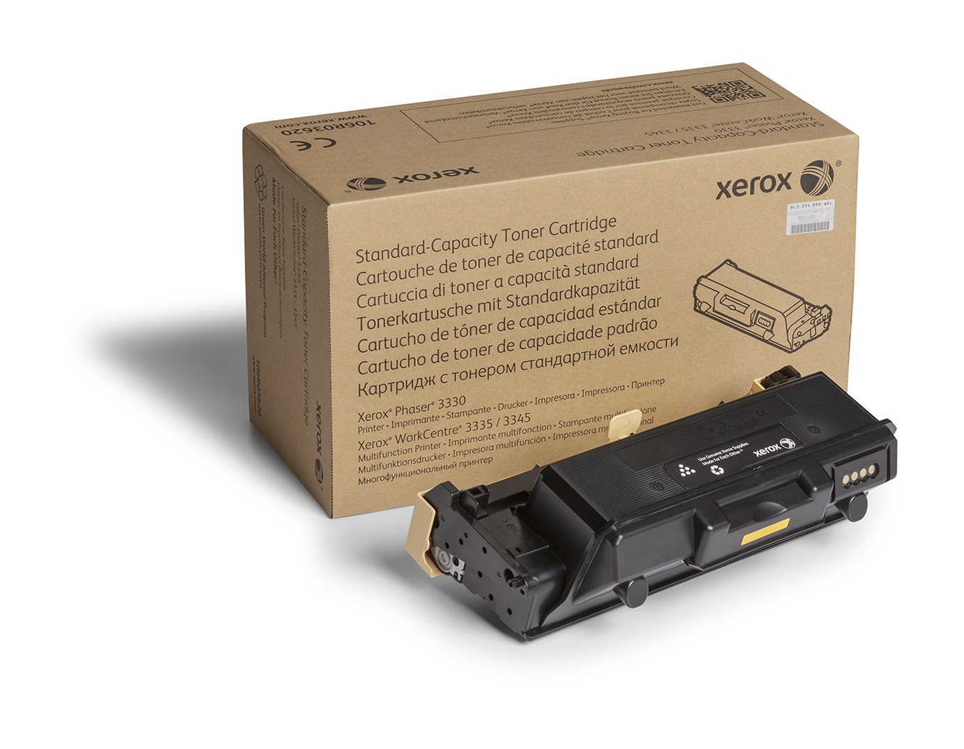 Xerox Cartuccia Toner Nero Originale 106R03620 - Capacità Standard 2600 Pagine per Phaser 3330 e WorkCentre 3300 Series