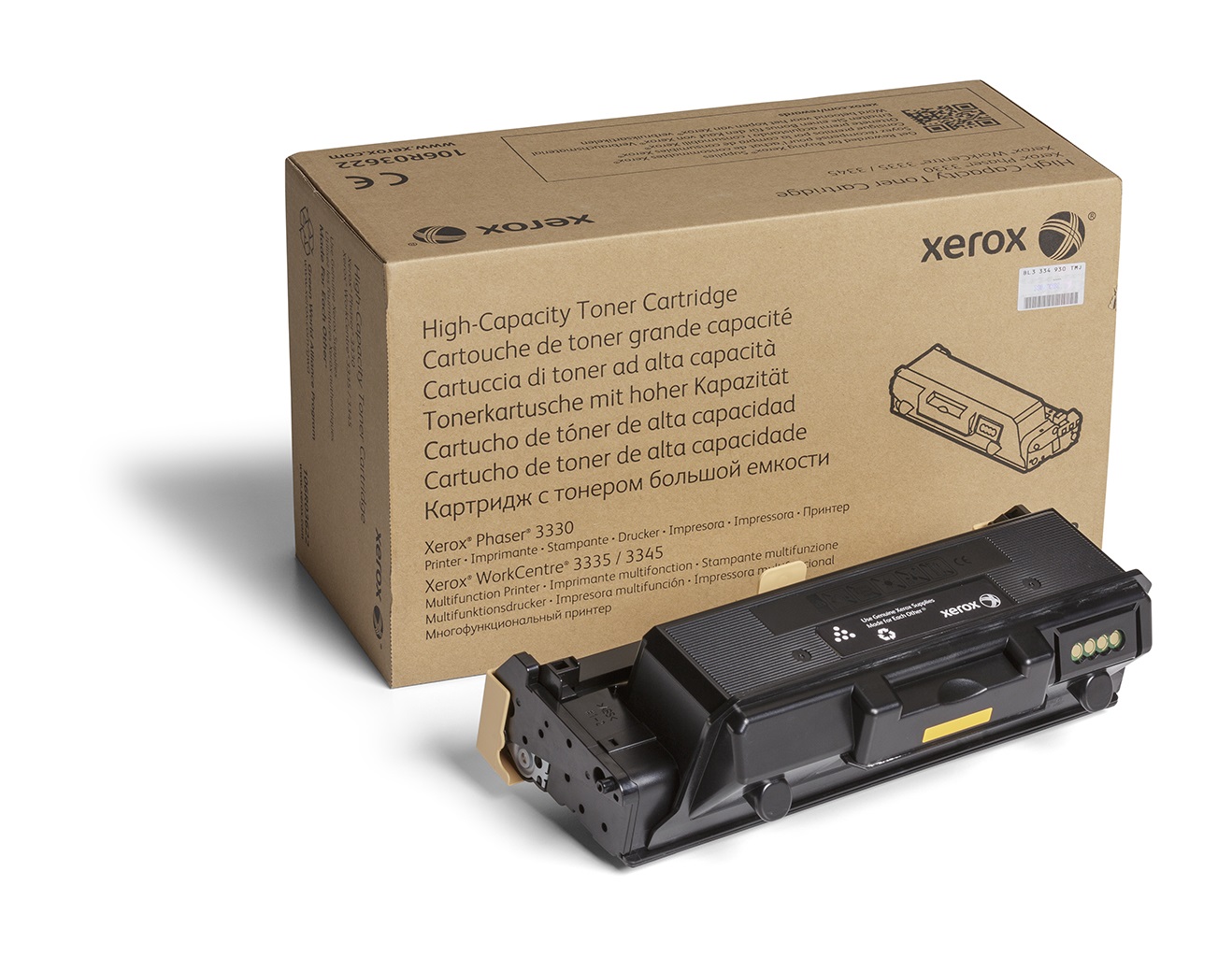 Xerox Cartuccia Toner Nero 106R03622 - Alta Capacità 8500 Pagine per Phaser 3330, WorkCentre 3335 e 3345