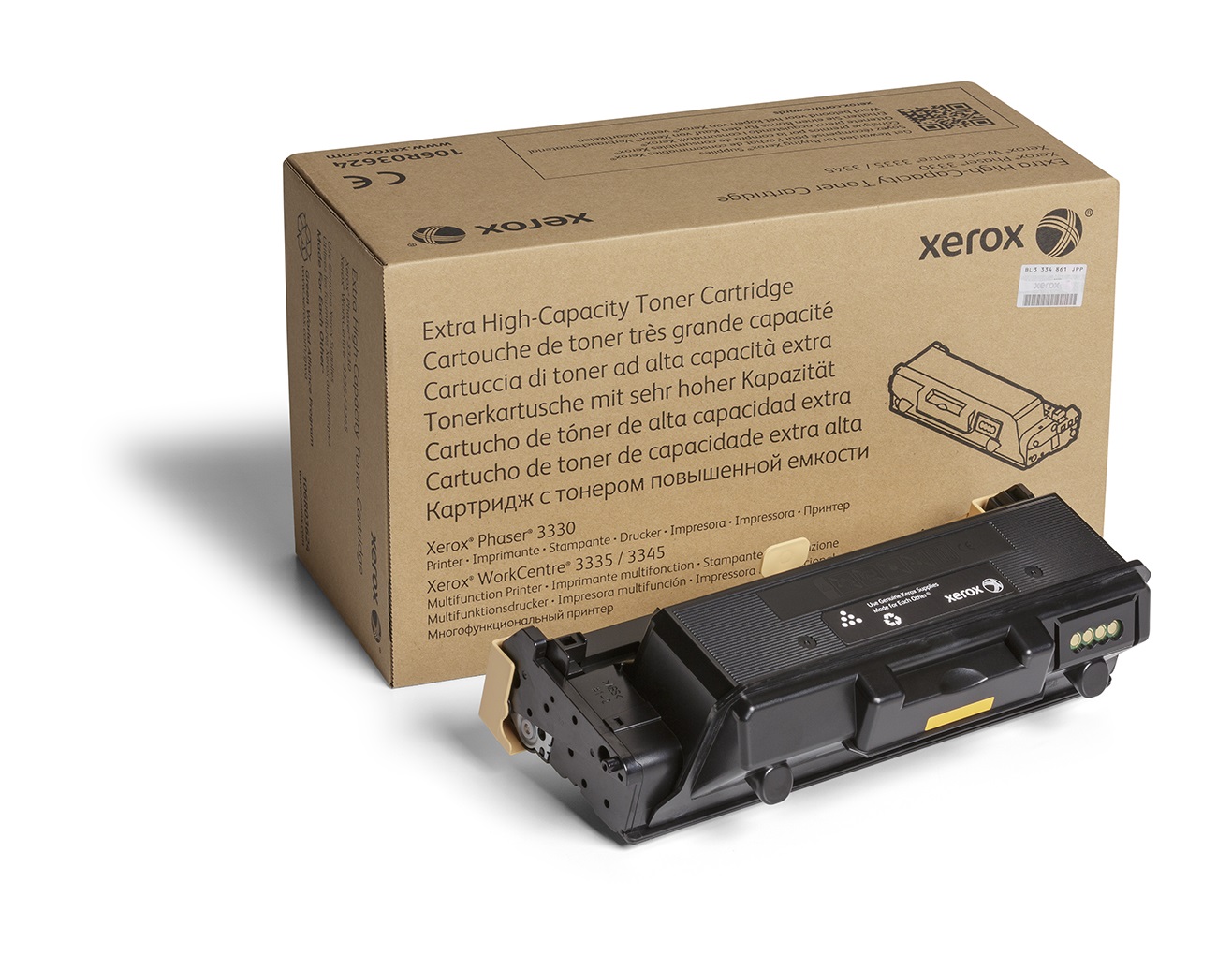 Xerox Toner Nero Altissima Capacità 106R03624 per Phaser 3330, WorkCentre 3335/3345 - 15000 Pagine