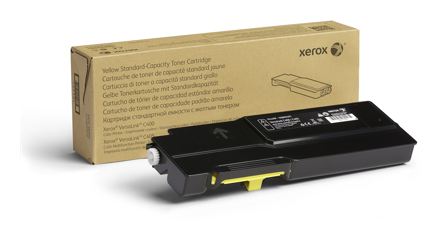 Xerox Cartuccia Toner Giallo Originale 106R03501 - Capacità 2500 Pagine per Stampante VersaLink C400/C405