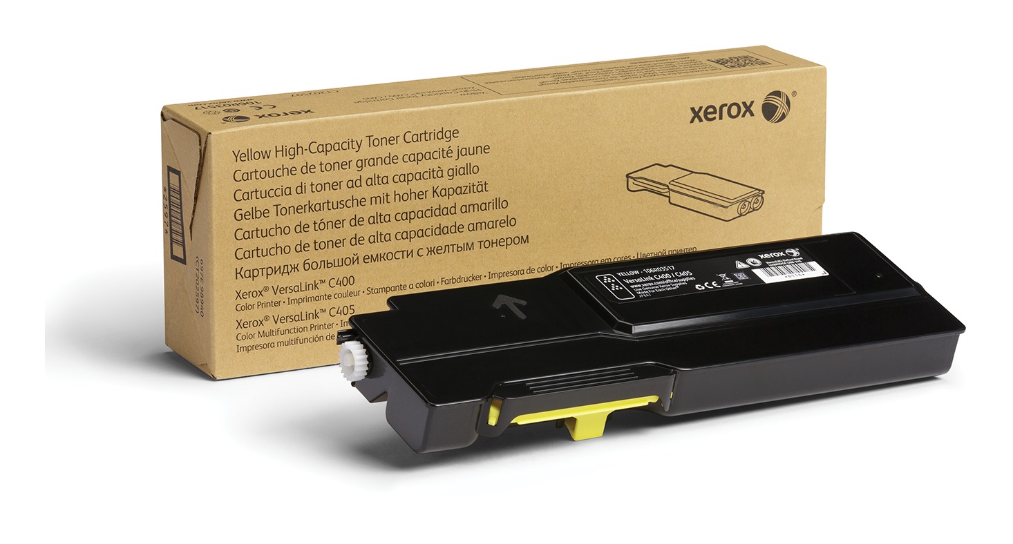 Xerox Cartuccia Toner Giallo Originale 106R03517 - Alta Capacità 4800 Pagine per Stampante VersaLink C400/C405