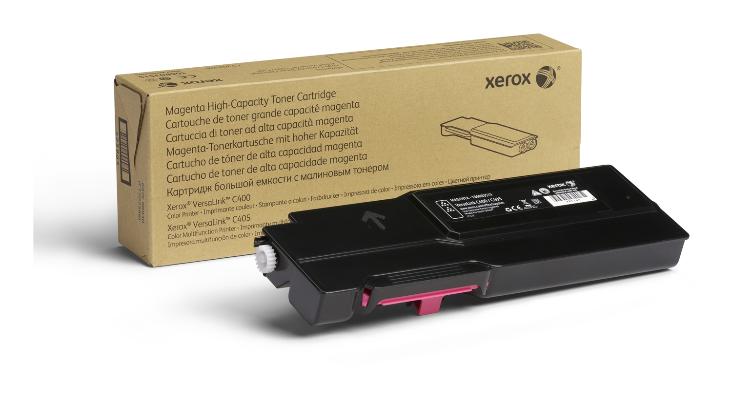 Xerox Cartuccia Toner Magenta Alta Capacità 106R03519 per Stampante a Colori VersaLink C400/C405 - 4800 Pagine