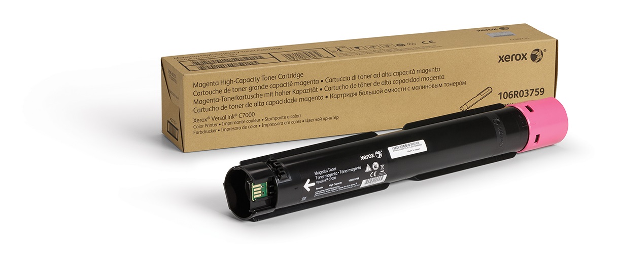 Xerox Cartuccia Toner Magenta Originale Alta Capacità 106R03759 per Stampante a Colori VersaLink C7000 - 10.100 Pagine