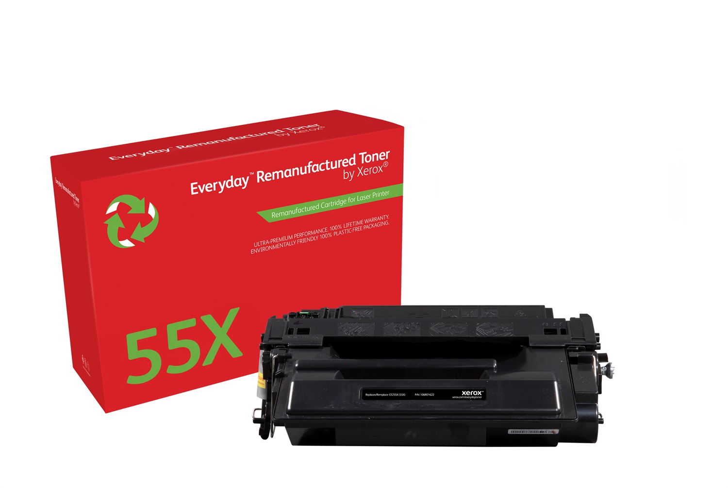 Xerox Toner Rigenerato Nero Compatibile HP CE255X - Alta Capacità 12500 Pagine