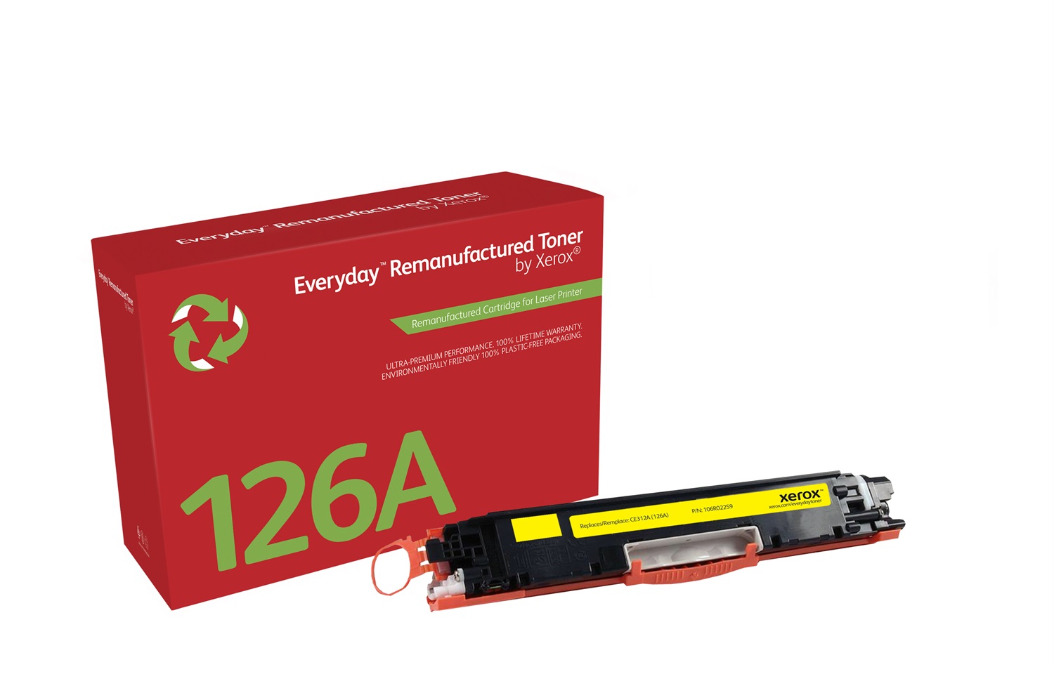 Xerox Everyday™ Toner Rigenerato Giallo Compatibile con HP 126A (CE312A) - Capacità Standard, Fino a 1000 Pagine