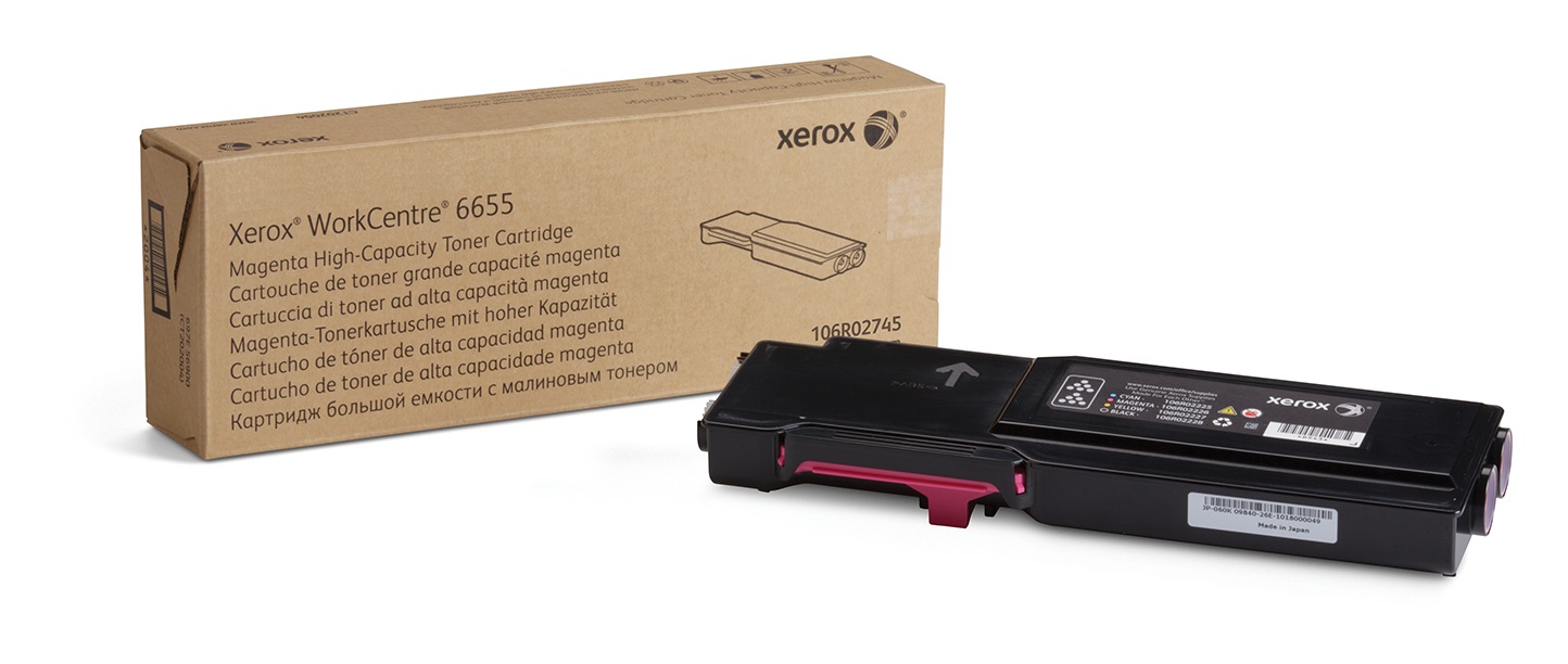 Xerox Cartuccia Toner Magenta High Capacity da 7500 Pagine per WorkCentre 6655/6655i (106R02745)