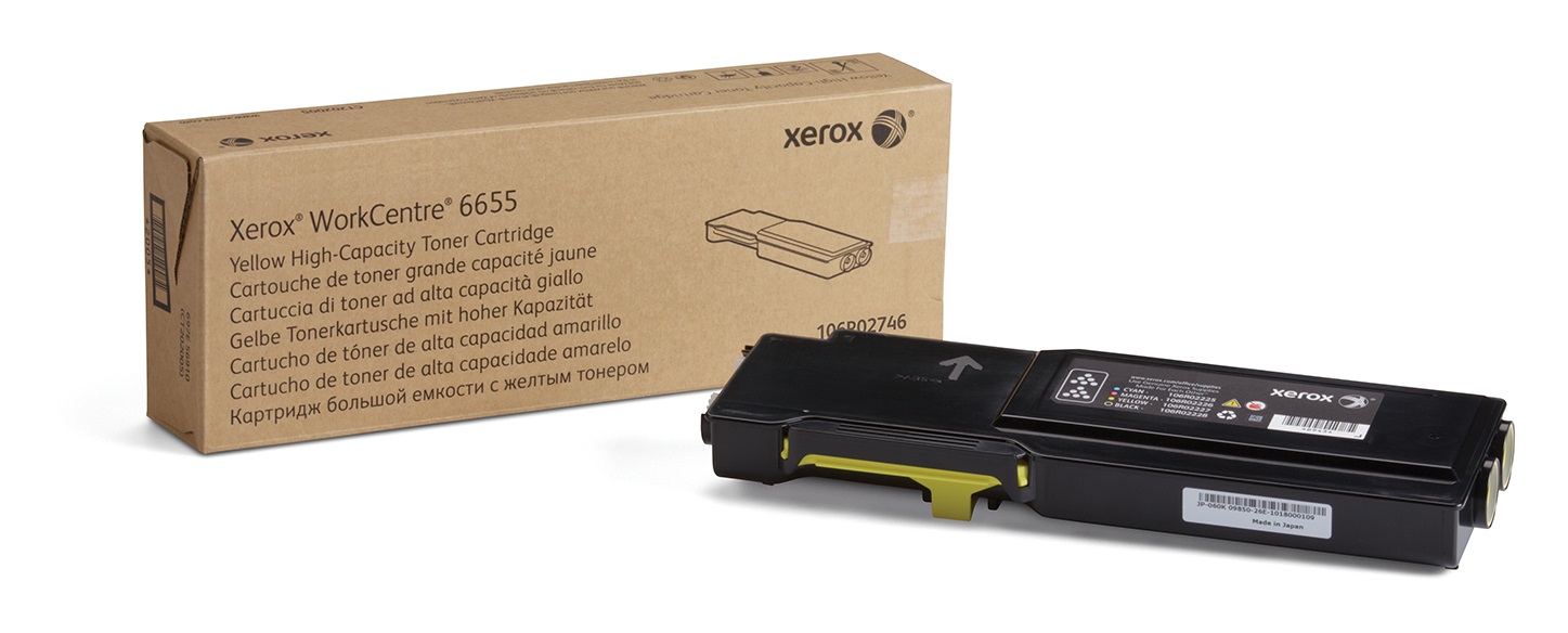 Xerox Cartuccia Toner Giallo Alta Capacità 7500 Pagine per WorkCentre 6655/6655i (106R02746)