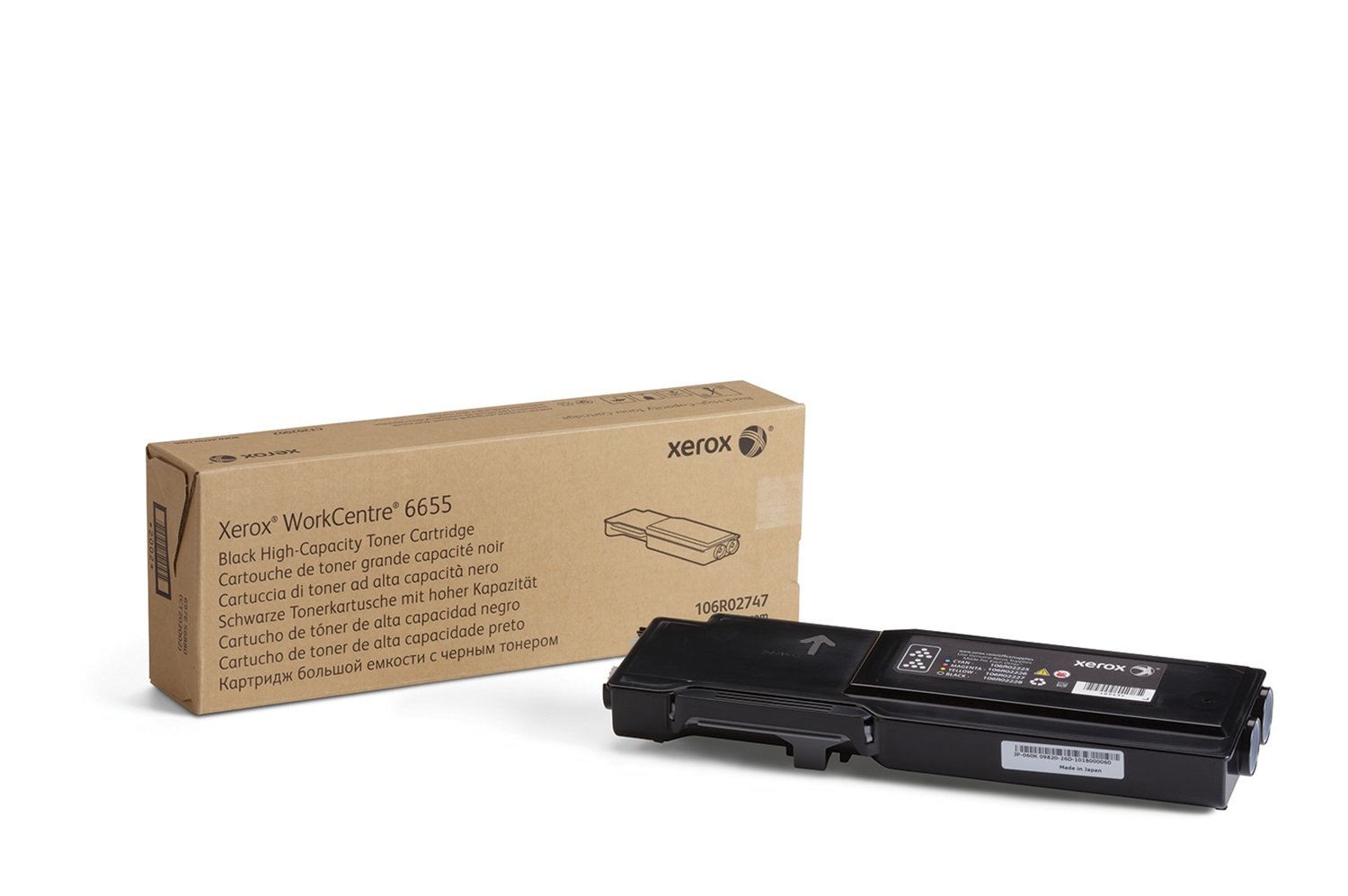 Xerox Cartuccia toner Nero Alta capacità 12000 pagine per WorkCentre 6655 / 6655i (106R02747)