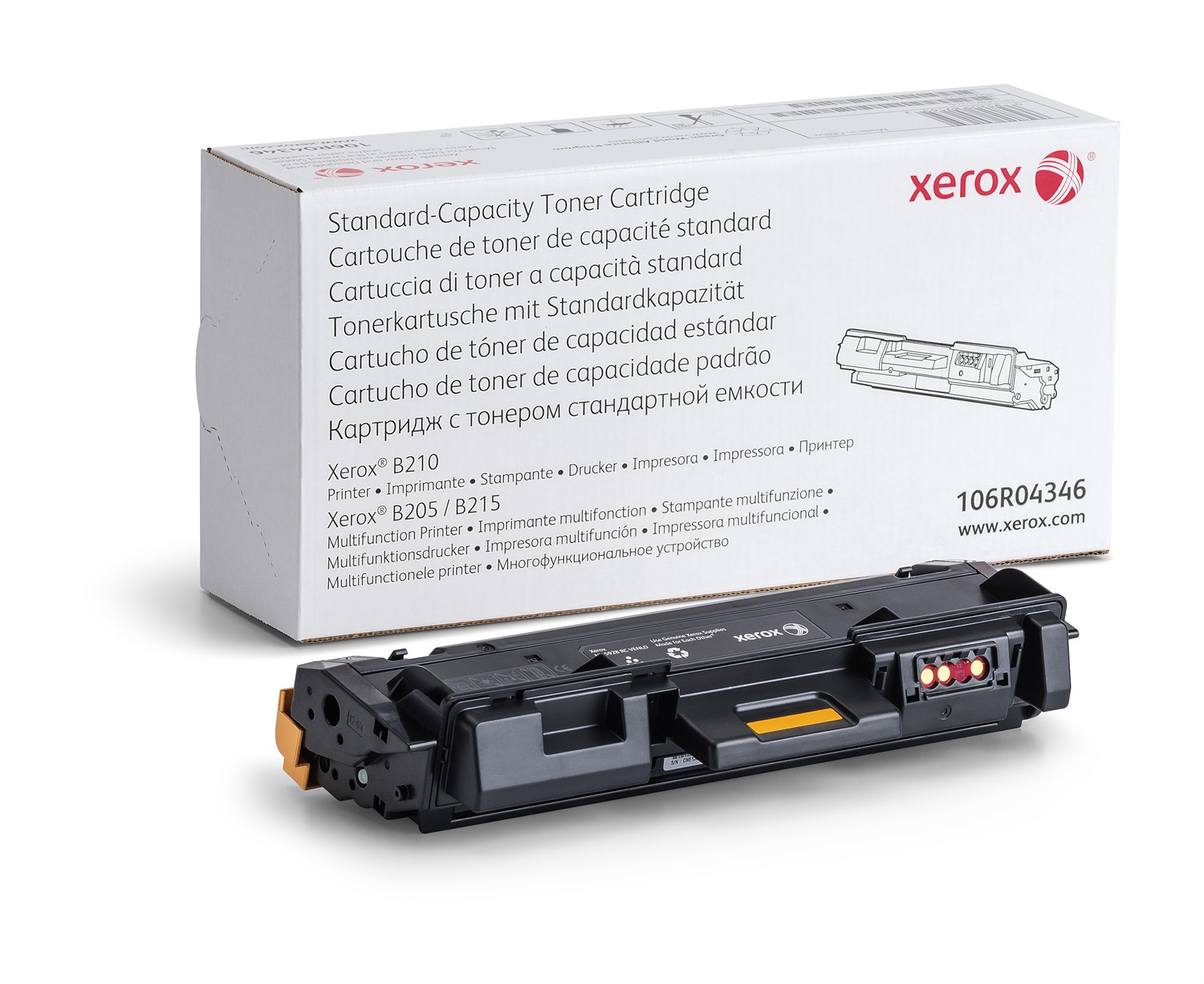 Xerox Cartuccia Toner Nero Originale 106R04346 - Capacità Standard 1500 Pagine per Stampante B205, B210, B215