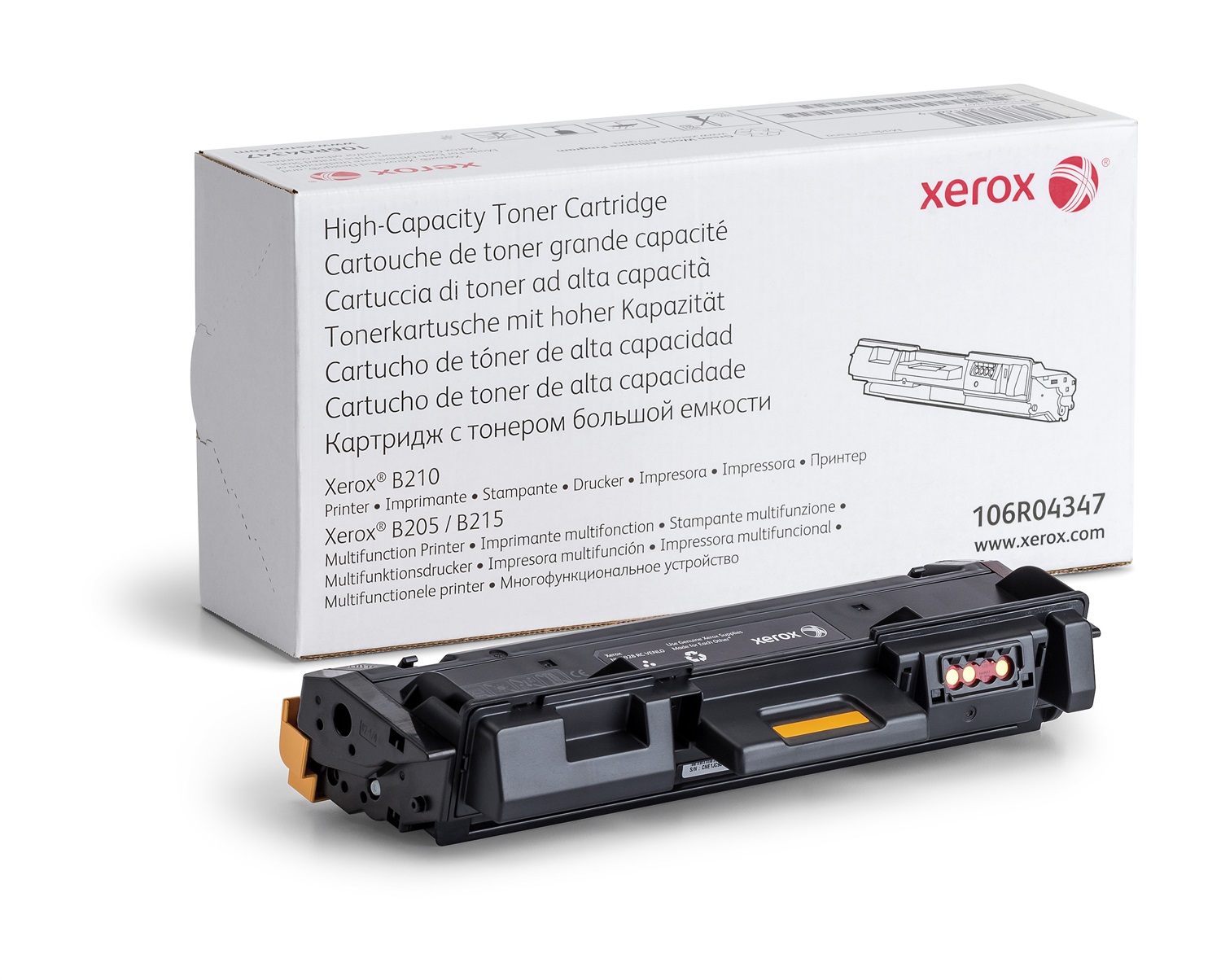 Xerox Cartuccia Toner Nero Alta Capacità 3000 Pagine per Stampante B210, B205, B215 - Codice 106R04347