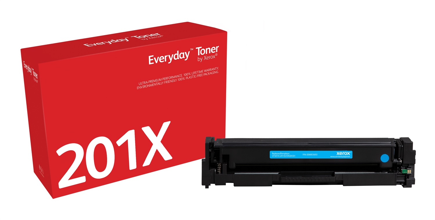 Xerox Everyday Toner Ciano compatibile con HP 201X (CF401X/ CRG-045HC) - Alta Capacità, 2300 Pagine
