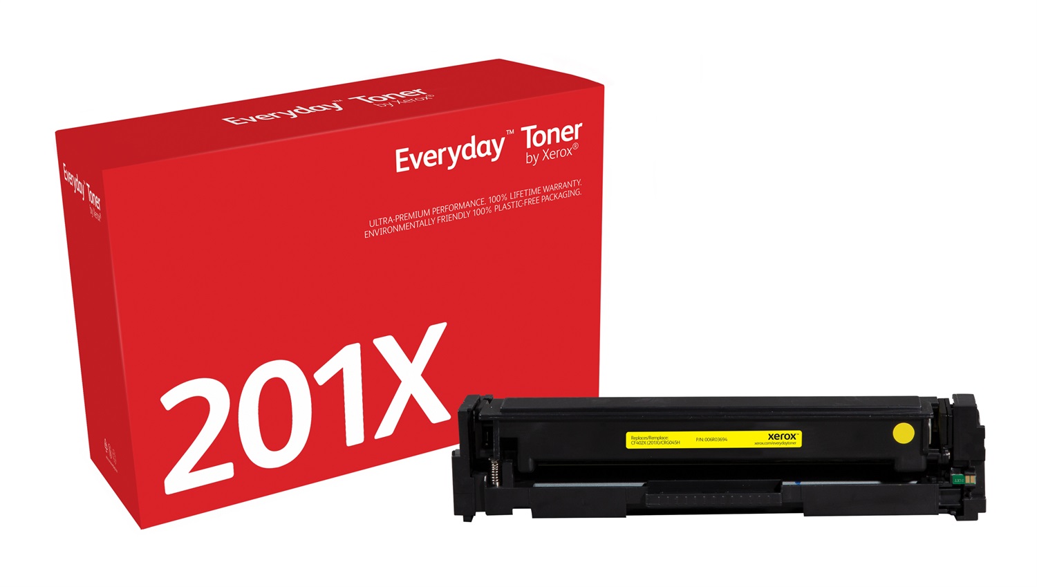 Xerox Everyday Toner ™ Giallo compatibile con HP 201X (CF402X/CRG-045HY) - High Capacity, 2300 Pagine, 1 pz